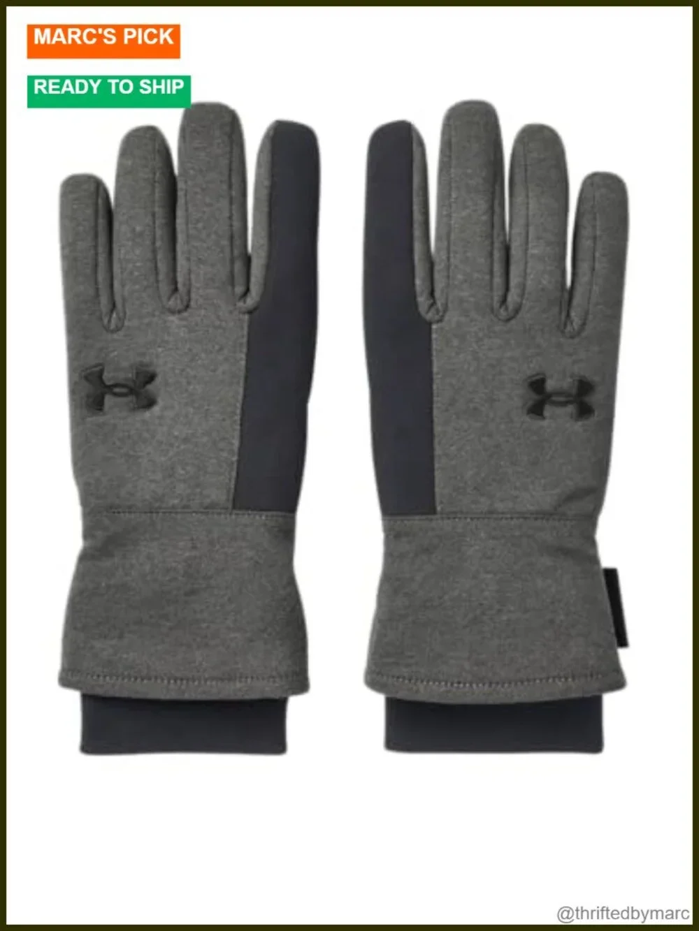 UA Storm Tech Gloves Touch Screen Compatible Lightweight